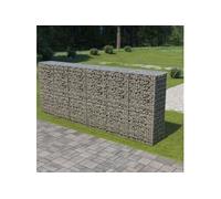 Mur en gabion avec couvercles Acier galvanisé 300 x 50 x 150 cm