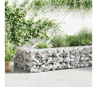Mur Gabion Acier Galvanisé Avec Couvercles Pour Aménagement Paysager 900x30x50 Cm