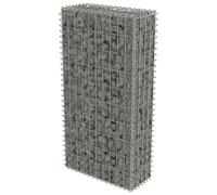 Mur En Gabion Avec Couvercles Acier Galvanisé 50 X 20 X 100 Cm