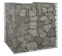 Mur en Gabion pour Poubelles Acier Galvanisé 180x100x110 cm Extérieur vidaXL
