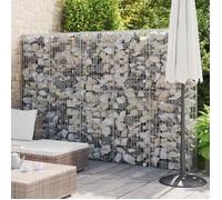 vidaXL Mur en gabion avec couvercles acier galvanisé 300x30x200 cm