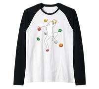 Mur Escalade Fille Silhouette Boulder Bouldering Grimpeur Manche Raglan