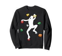 Mur Escalade Fille Silhouette Boulder Bouldering Grimpeur Sweatshirt