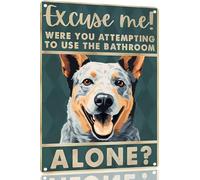 Mur Étain Panneau Bouvier Australien, Excusez-Moi, Essayiez-Vous D'Utiliser Le Seul Chien Dog Lover Art Funny Dogs Art Retro Affiche Vintage Tin Signs Unique Metal Sign pour Cuisine Maison S