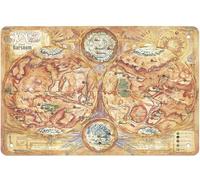 Mur Étain Panneau Carte De Barsoom De John Carter (Époque Vintage) Métal Étain Signe Vintage Tin Signs Décorative Metal Sign Pour Salle De Bain Restaurant Garage M