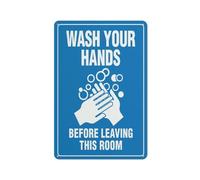 Mur Étain Panneau Lavez-Vous Les Mains Avant De Quitter Cette Pièce Affiche Décorative Tin Signs Drôle Metal Sign Pour Garage Restaurant Cuisine 20X30CM