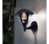 Mur Extérieur Lampe Noir Façades Maison Porte Éclairage Aluminium Lanterne Verre