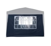 Mur Fenetre Pour Tonnelle Pliante Bleu 3x3m Polyester