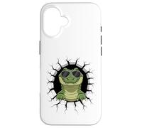 Mur Fissuré Alligator Lunettes Gator Alligators Coque pour iPhone 16