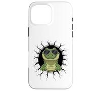 Mur Fissuré Alligator Lunettes Gator Alligators Coque pour iPhone 16 Pro Max