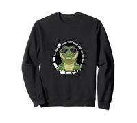 Mur Fissuré Alligator Lunettes Gator Alligators Sweatshirt