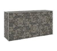 vidaXL Mur en gabion avec couvercles Acier galvanisé 200x60x100 cm 147815