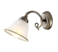 Mur lampe salon éclairage verre satiné laiton antique lampe antique planche style Globo 60208W