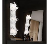 Mur Lampe Verre Transparent Blanc Dekorlinien Design Sommeil Ess Éclairage