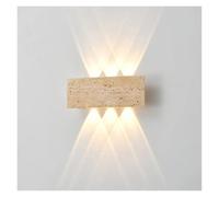 Mur LED Lampe Jardin lumière Pierre IP65 extérieur étanche Chevet rétro Appliques luminaire décoration de la Maison intérieur(32cm-Indoor)