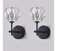 Mur Light Decor de décoration de chevet lampe à balle cristalline Approches murales, lampe murale à bras long industriel moderne, les lumières murales du corps antique, pour le salon du couloir de la