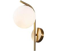 Mur Light Decor Decor Lampe Globe Globe Globe Murce, moderne Gold Metal câblé Harding Murce Murce Contemporary Wall Murd Lightture, pour la cuisine du couloir de chambre à coucher intérieure, 1PCS