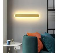 Mur Light Light European Light 26W Clinières murales intérieures Lanterne Murale de Fer Moderne Long Strip Mur Lampe légère Murale intérieure, Lampes murales (Or)