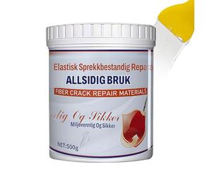 Mur mastic, pâte antifissure imperméable - 500g mastic pour plâtre et mastic pour fuites | Pour bois résine plafond salle de bains salon maison patio intérieur extérieur