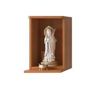 Mur Monté Bouddhiste Sanctuaire, Cabinet en Bois pour Bouddha Guanyin, Table d'appoint ou Hanging Prayer Altar Table pour la décoration intérieure (Rosewood-A, 40 cm/15,7 pouces)