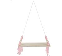 Mur monté Rack de stockage Enfants Décoration de chambre Étagère Rose Jaune Violet - Rose