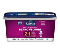Mur & plafond 2 en 1 blanc velours - RIPOLIN - 2,5 L