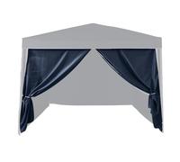 Mur Porte Bleu pour tonnelle Pliante 3 x 3 M Bleu