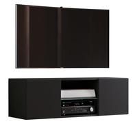 Mur TV en bois Suspension Lowboard Armoire TV Jusa 95