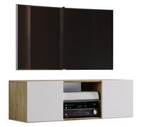 Mur TV en bois Suspension Lowboard Armoire TV Jusa 95