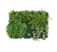 Mur Végétal Artificiel 40x60cm Haie Artificielle Panneaux Muraux de Faux Feuillage, Écran de Clôture Antivol de Jardin Extérieu, Décoration Murale pour Jardin,Extérieur,Cour,Balcon,Terrasse,Patio (A)