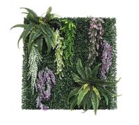 Ligne Déco - Mur Végétal Artificiel en Kit DIY - Décoratif - Élégant - Tendance Déco - Durable - Entretien Facile - Plante Artificielle Intérieur - Plastique - 120 * 120cm