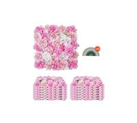 Mur Végétal Artificiel Fleurs Artificielles 3D Pour Mariage Décoration 38x38cm 12PCS