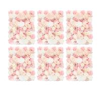 Mur vegetal artificiel interieur 6 PCS,Mur à Fleurs Artificielles 3D | Panneau Mural Décoratif Floral avec des roses,Exterieur 60x40cm,Decoupe Facile,Sans Entretien,Ideals Mariage Et Balcon