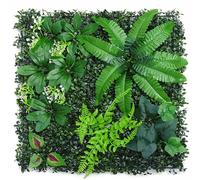 Mur Végétal Artificiel, Panneau De Buis, Résistant Aux UV, Idéal For Les Murs Intérieurs, Murs Végétaux Décoratifs, Brise-vues De Jardin, Protection De L'intimité(Style C,12PCS)