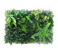 Mur Végétal Artificiel,Planches De Buis Artificielles,Haie De Gazon Et De Lierre Artificiels,Écran De Clôture,Idéal For Habiller Une Clôture Et Décorer Votre Maison(Style C,12PCS)