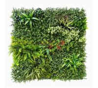Mur végétal artificiel Prairie Color 1 m² - panneau floral dense intérieur extérieur