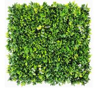 Mur végétal artificiel - SYNTHAIETIK - Green - Plaque 1x1 m - Feuilles multicolores - Effet relief