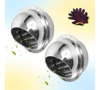 Mural Bouches D'aération 50mm-300mm Grille D'Aération Ronde Grille Ventilation Hotte, Couverture De La Hotte D'aspiration Extérieure, Pour Garage, Entrepôt, Murale Externe(110mm 1pack)