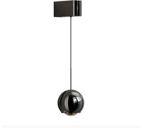 Mural de Globe Moderne créatif Globe Globe Aluminium Murce Mural avec Une Teinte en Verre Transparent, Mode 3 Color Nordic Nordic Rettracte Hanging Wire Wall Lampe 5W Contemporary Art Deco Lighting