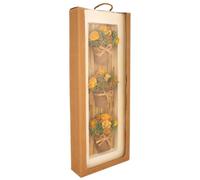 Mural de pots de fleurs séchées 20.5x6.5x56h