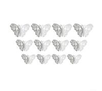 Mural Décoratif Papillon 3D pour colle Ni Grumeaux Mural Décoratif(silver (12 pcs))