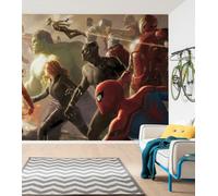 Mural Géant Non-Tissé 5x2,8 M Photo Wallpaper Hulk Iron Man