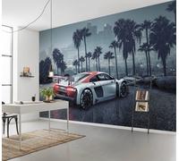 Mural Géant Papier Peint Audi R8 Dans La Chambre D'Enfant Décor Voiture De Sport