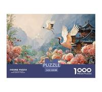 Mural in The Style of Japanese Art 1000 Pcs Carton Premium Lot de Puzzles Spring Village Stimulant Et Éducatif Jeu Créatif Puzzles As Birthday Gifts 52x38cm/1000pcs