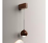 Mural LED Moderne Creative Globe Globe Aluminium Murce Mural avec Une Teinte en Verre Transparent, Mode 3 Color Nordic Rettractable Lampe de Mur de Fil Suspendu 5W Éclairage Art déco Contemporain