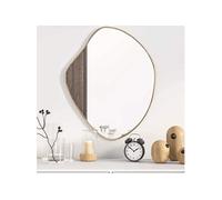 vidaXL Miroir mural de maquillage doré 60x50 cm