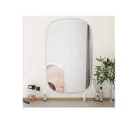 Miroir Mural Argenté 60x40 cm Maquillage Coiffeuse Salle de Bain Salon vidaXL