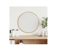 vidaXL Miroir Mural Doré Ø 30 cm Rond
