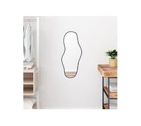 vidaXL Miroir mural Noir 70x30 cm 348265