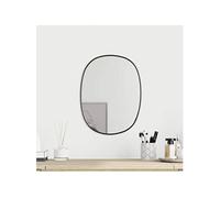 Mural Miroir de Maquillage Coiffeuse Cosmétique Décoration de Chambre à Coucher Salle de Bain Salon Intérieur Noir 348221